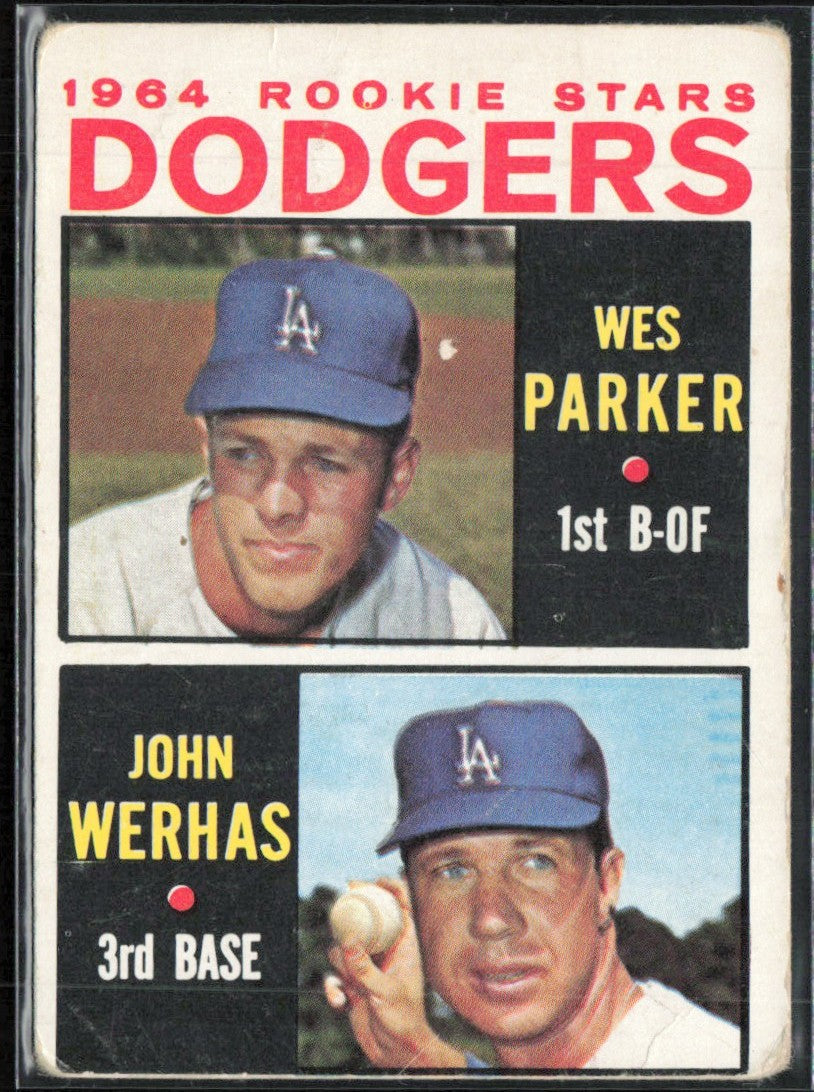 Wes Parker John Werhas 1964 Topps RC #456 Los Angeles Dodgers