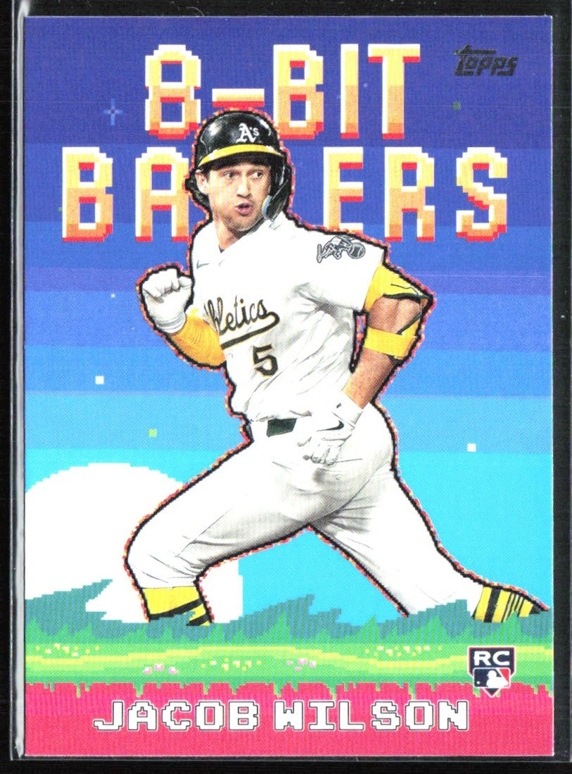 Jacob Wilson 2025 Topps 8-Bit Ballers RC #8B-24 Athletics