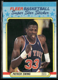 Patrick Ewing 1988 Fleer Stickers #5 New York Knicks