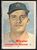 Bob Wiesler 1957 Topps #126 Washington Senators