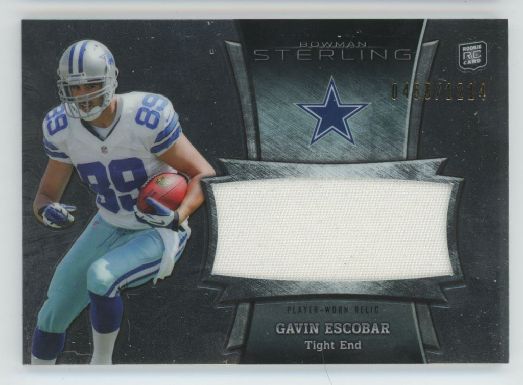 Gavin Escobar 2013 Bowman Sterling RC /1214 Jersey #BSJRR-GE Dallas Cowboys