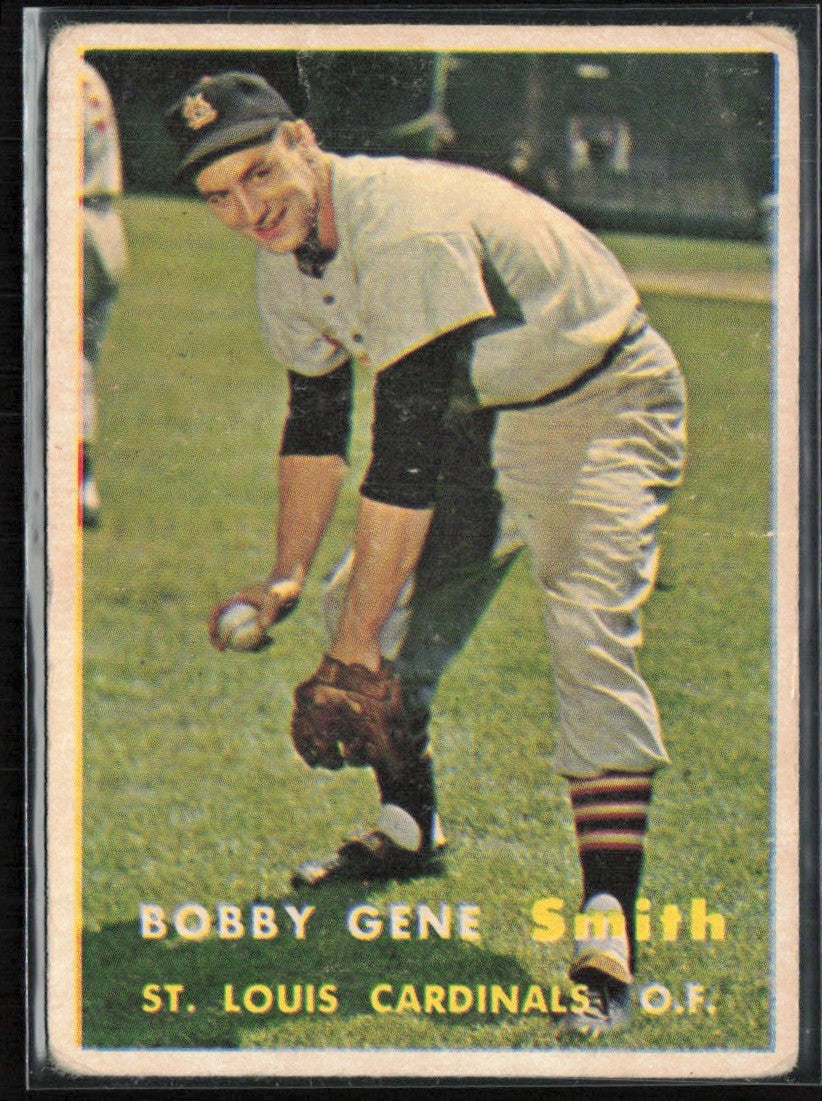 Bobby Gene Smith 1957 Topps RC #384 St. Louis Cardinals
