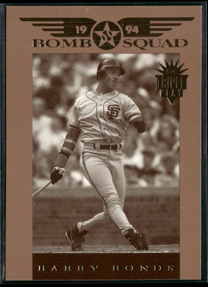 Barry Bonds 1994 Triple Play Bomb Squad #4 San Francisco Giants