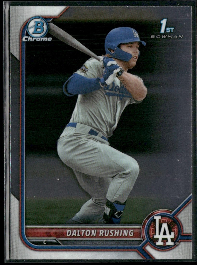 Dalton Rushing 2022 Bowman Draft Chrome 1st #BDC-84 Los Angeles Dodgers