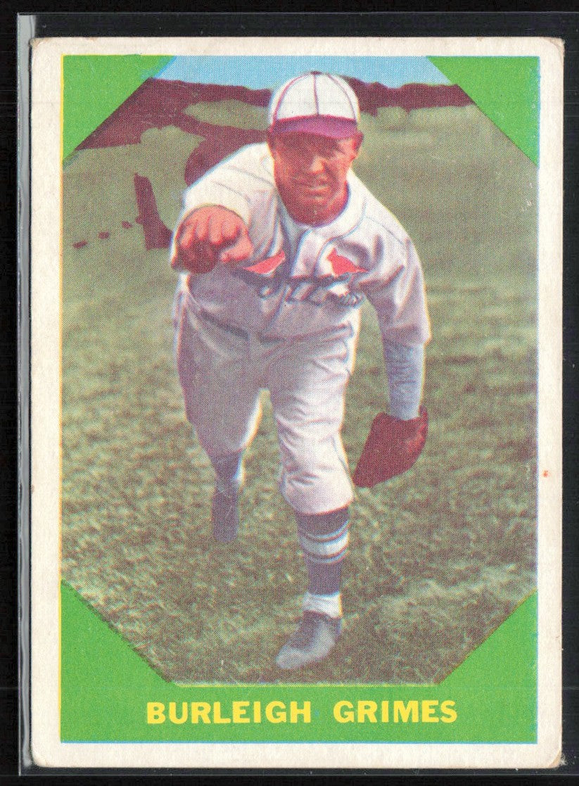 Burleigh Grimes 1960 Fleer #59 St. Louis Cardinals