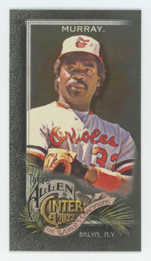Eddie Murray 2022 Topps Allen & Ginter Mini Black #44 Baltimore Orioles