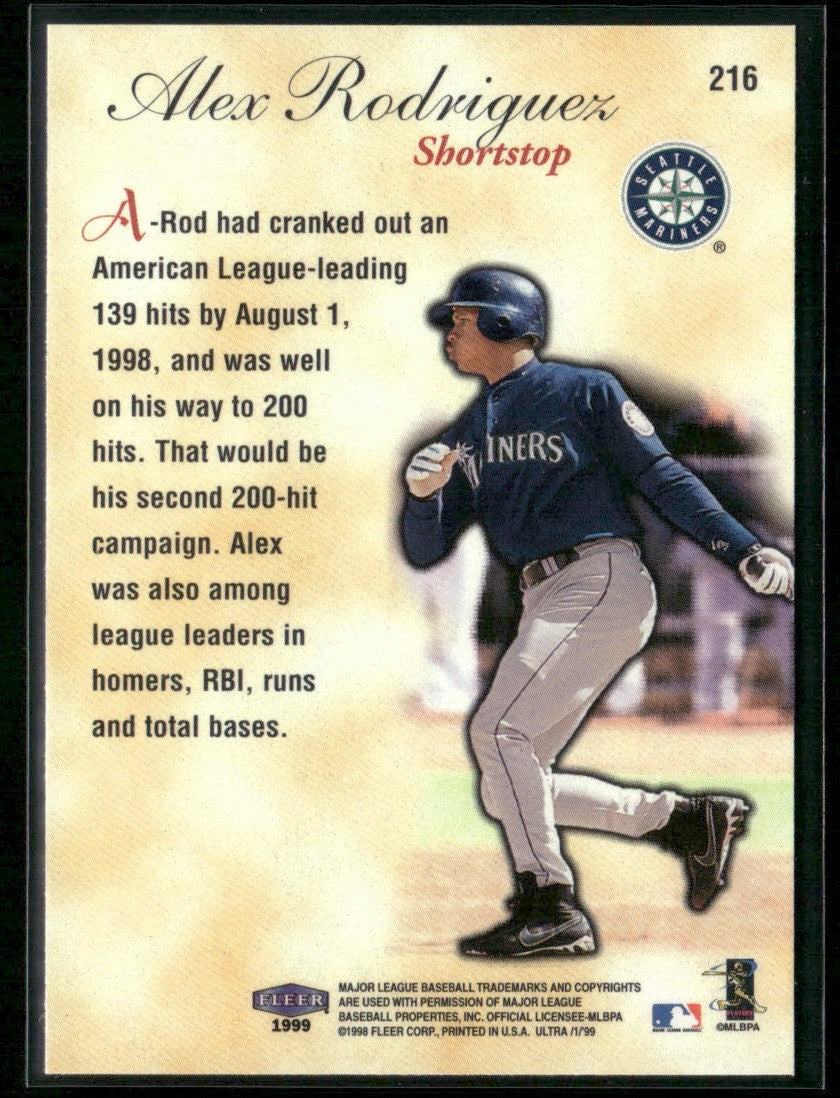 Alex Rodriguez 1999 Fleer Ultra Season Crowns #216 Seattle Mariners