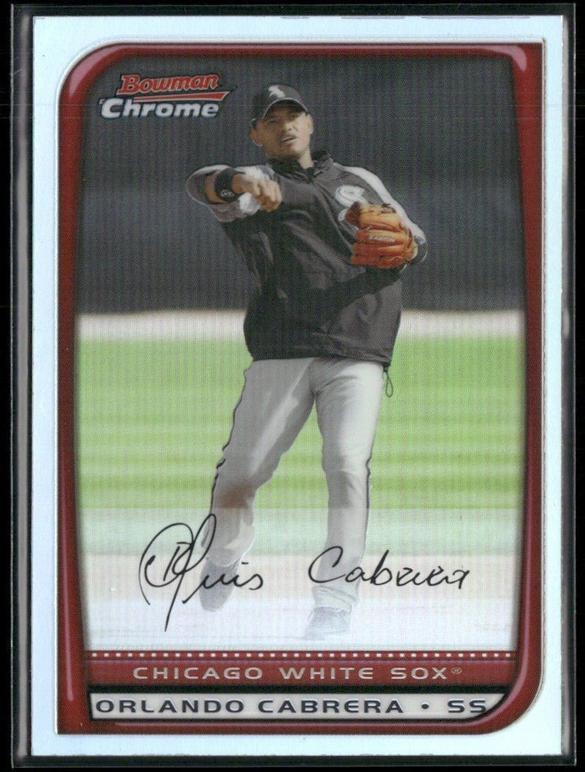 Orlando Cabrera 2008 Bowman Chrome Refractor #103 Chicago White Sox