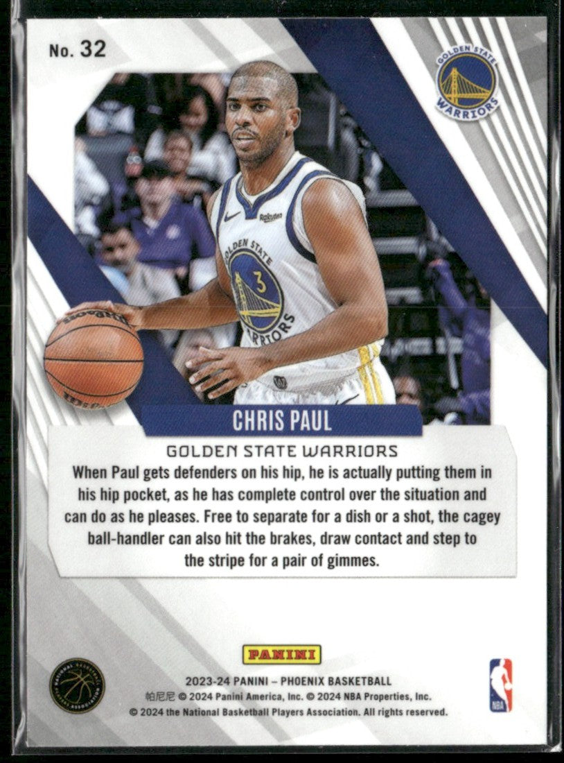 Chris Paul 2023 Panini Phoenix Red Ice #32 Golden State Warriors