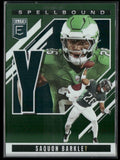 Saquon Barkley 2025 Donruss Elite Spellbound Y Green #7 Philadelphia Eagles