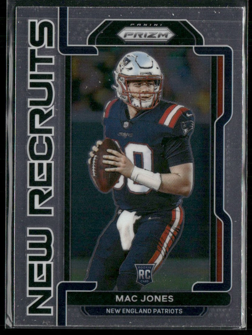 Mac Jones 2021 Panini Prizm New Recruits RC #NR-5 New England Patriots