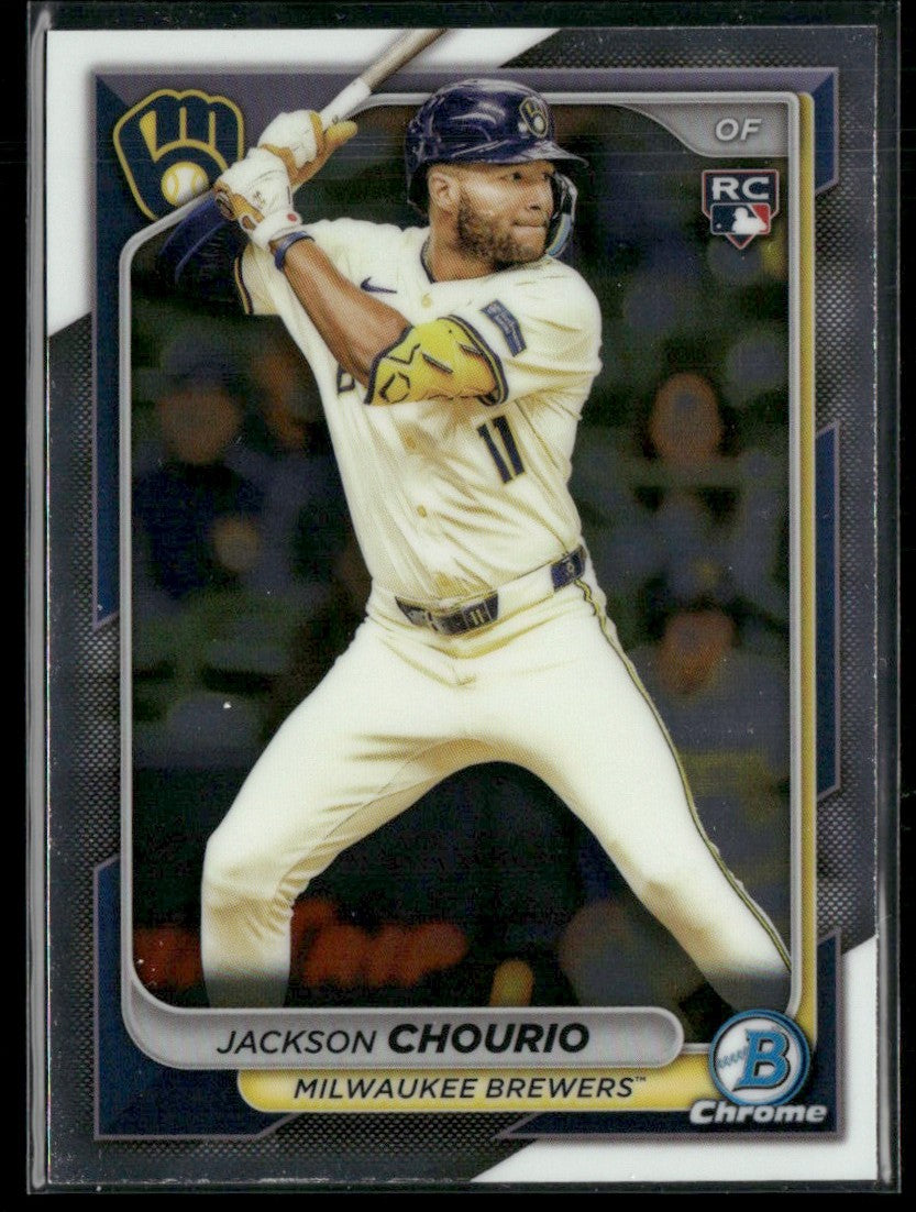 Jackson Chourio 2024 Bowman Chrome RC #69 Milwaukee Brewers