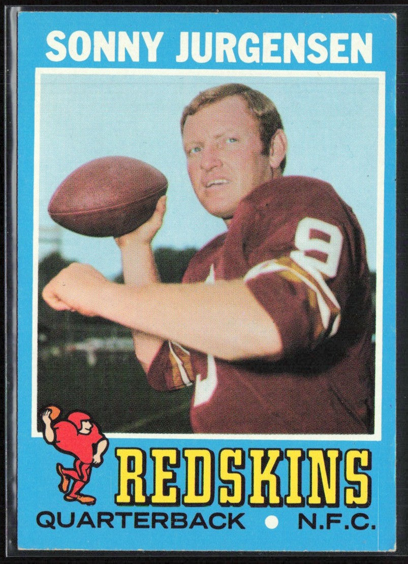 Sonny Jurgensen 1971 Topps #50 Washington Redskins