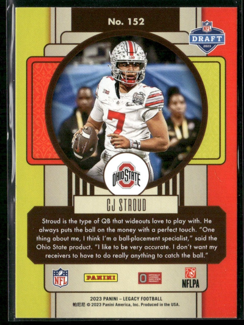 C.J. Stroud 2023 Panini Legacy RC #152 Ohio State Buckeyes