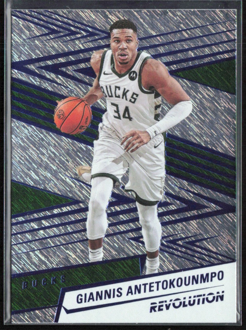 Giannis Antetokounmpo 2024 Panini Revolution Storm #3 Milwaukee Bucks