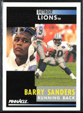Barry Sanders 1991 Pinnacle #250 Detroit Lions