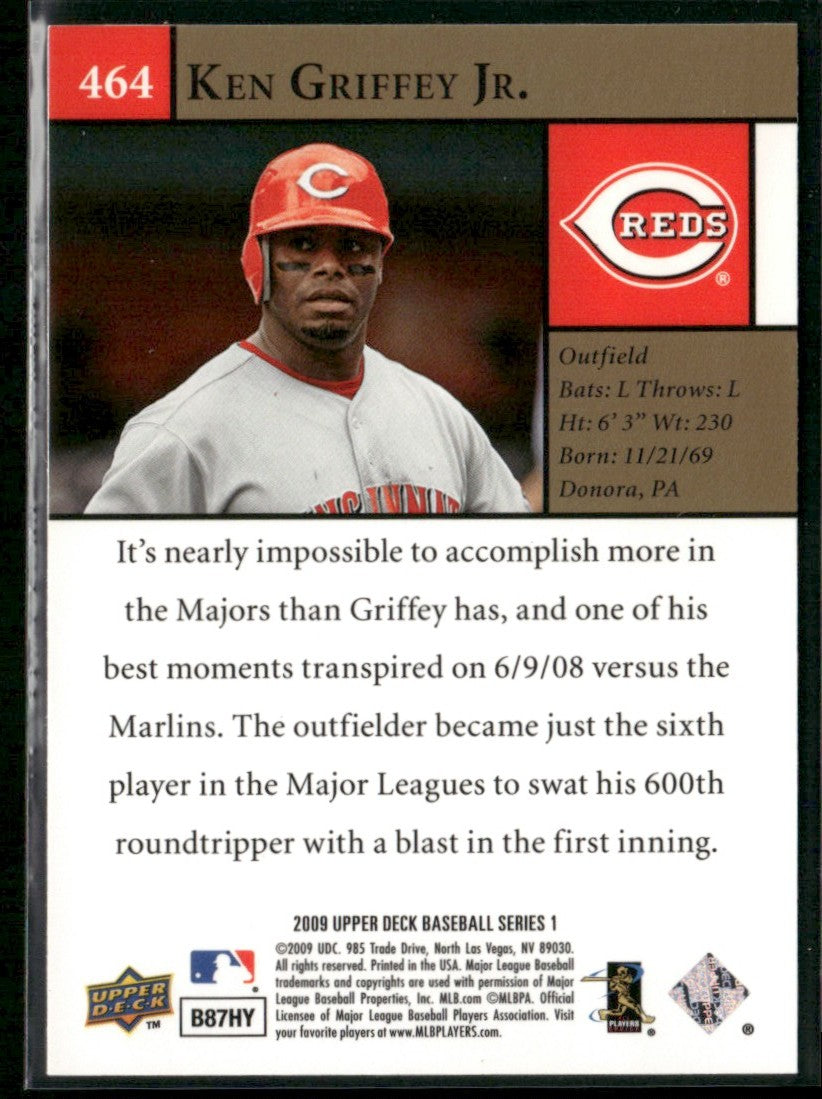 Ken Griffey Jr. 2009 Upper Deck #464 Cincinnati Reds