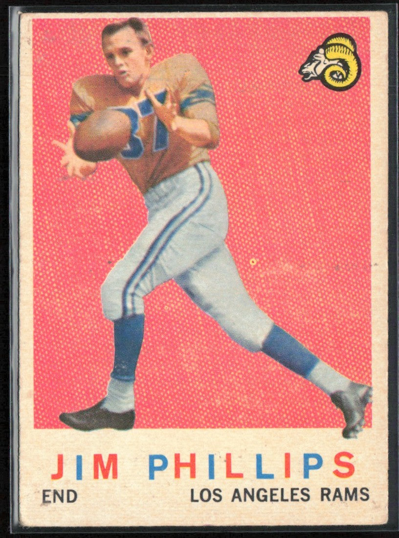 Jim Phillips 1959 Topps RC #142 Los Angeles Rams