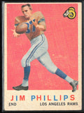 Jim Phillips 1959 Topps RC #142 Los Angeles Rams