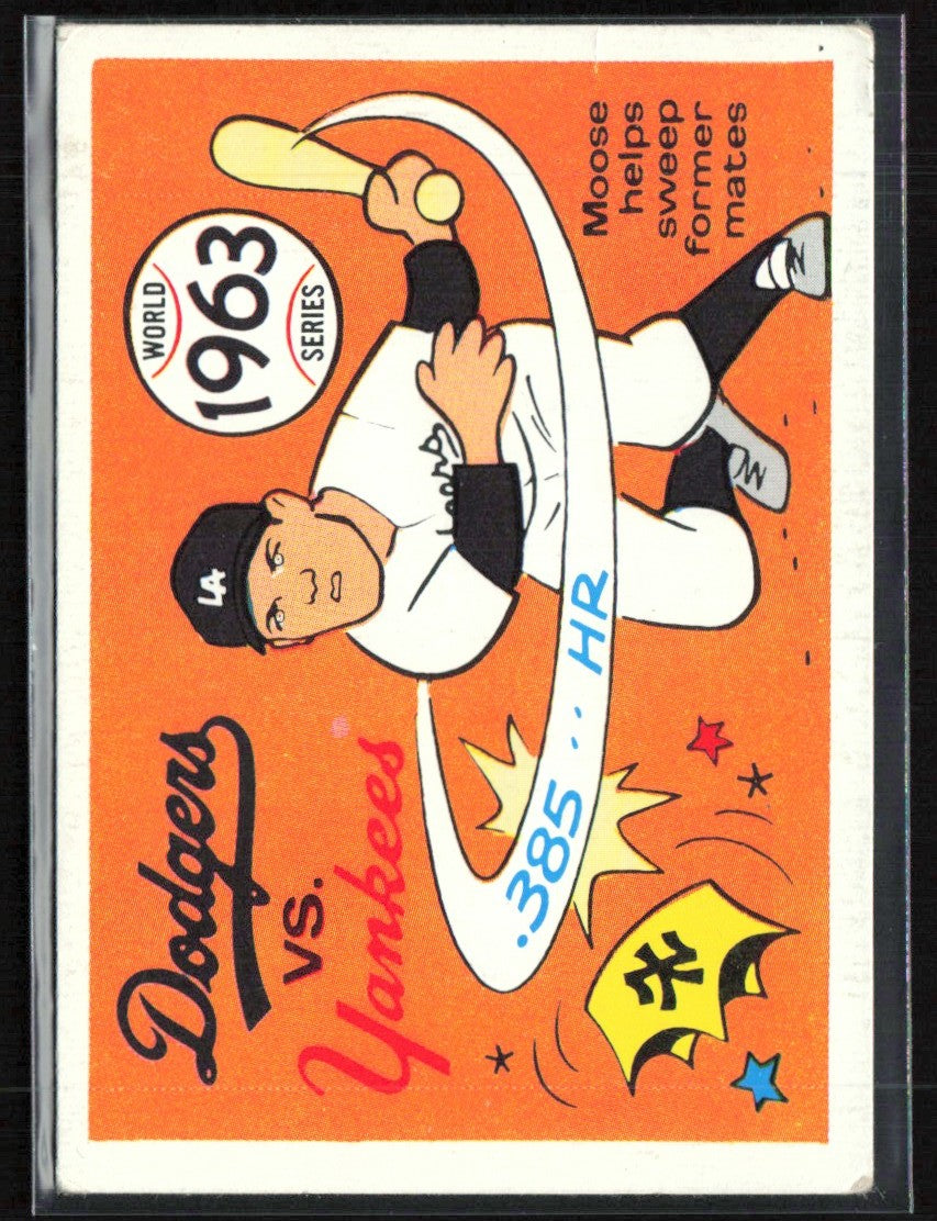 1963 World Series 1968 Fleer Laughlin #60.0 New York Yankees