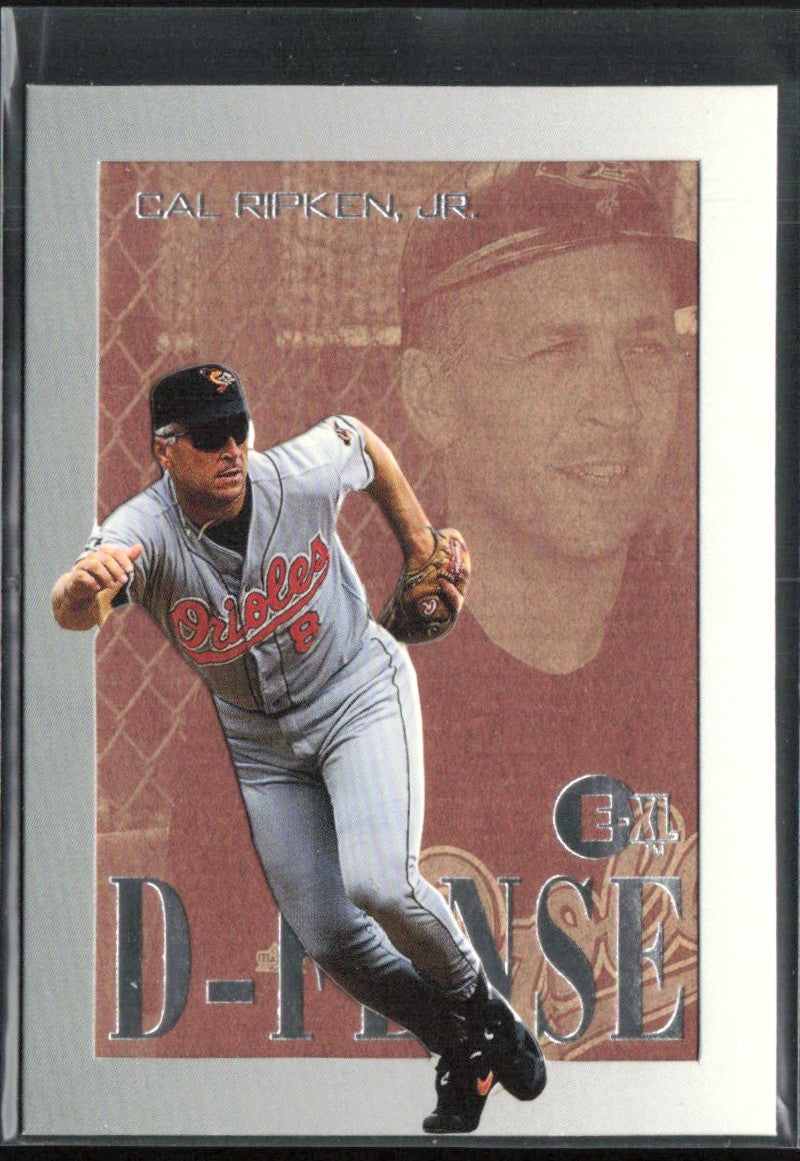 Cal Ripken Jr. 1996 Fleer E-XL 2000 D-FENSE #8 Baltimore Orioles