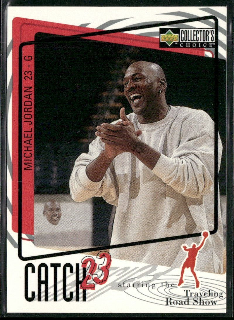 Michael Jordan 1997 Collector's Choice Catch 23 Road Show #190 Chicago Bulls