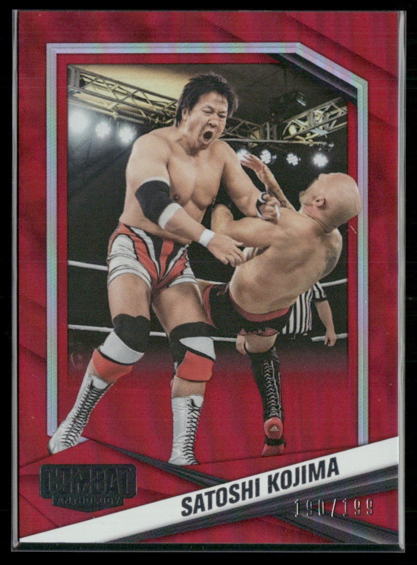 Satoshi Kojima 2025 Panini Combat Anthology Red /199 #62