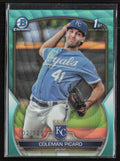 Coleman Picard 2023 Bowman Draft Chrome 1st Aqua Wave Refractor /125 #BDC-161