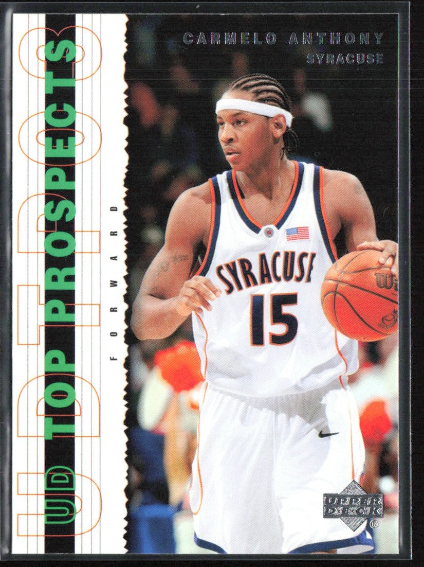 Carmelo Anthony 2003 UD Top Prospects #57 Syracuse Orangemen
