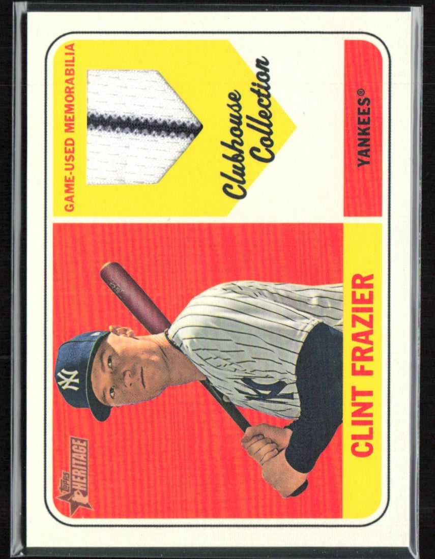 Clint Frazier 2018 Topps Heritage Clubhouse Collection Jersey #CCR-CF