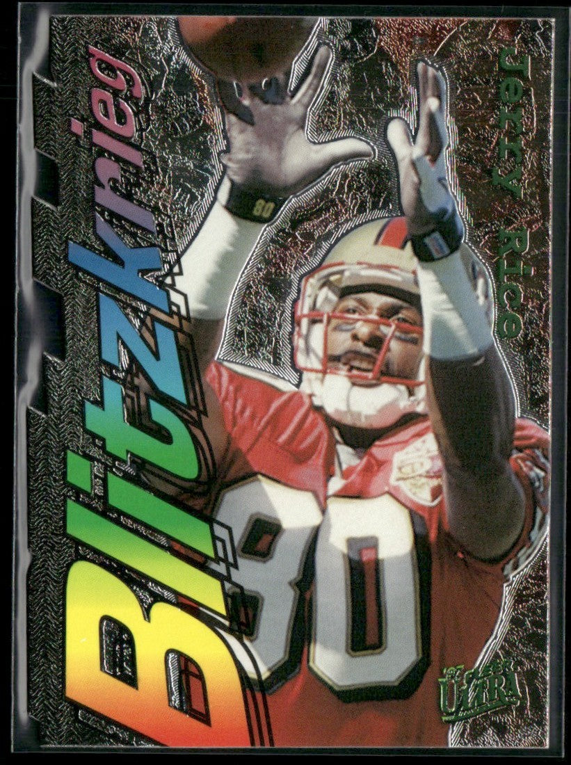 Jerry Rice 1997 Fleer Ultra Blitzkrieg #11 San Francisco 49ers