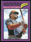 William Contreras 2026 Topps Heritage Purple #214 Milwaukee Brewers