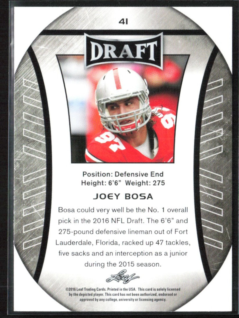 Joey Bosa 2016 Leaf Draft #41 Ohio State Buckeyes