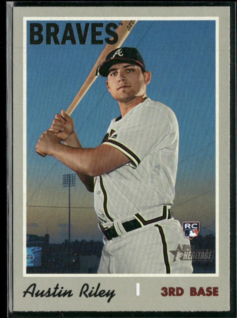 Austin Riley 2019 Topps Heritage RC #614 Atlanta Braves