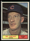 Al Heist 1961 Topps RC #302 Chicago Cubs
