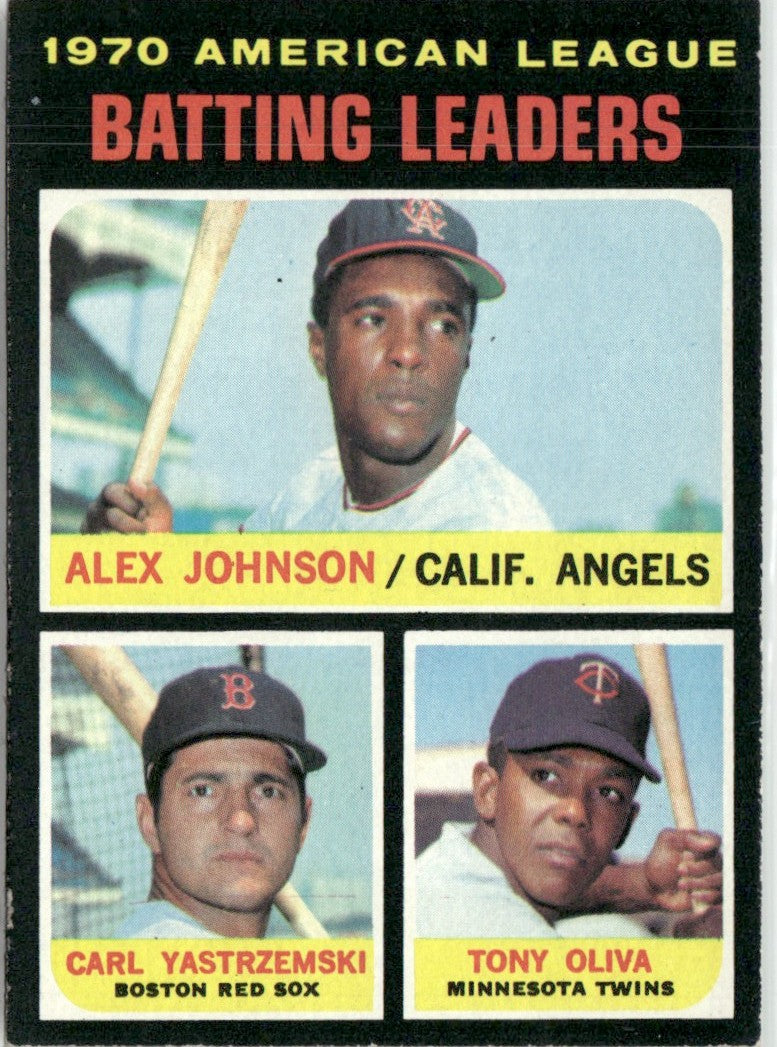 Johnson Oliva Yastrzemski 1971 Topps #61
