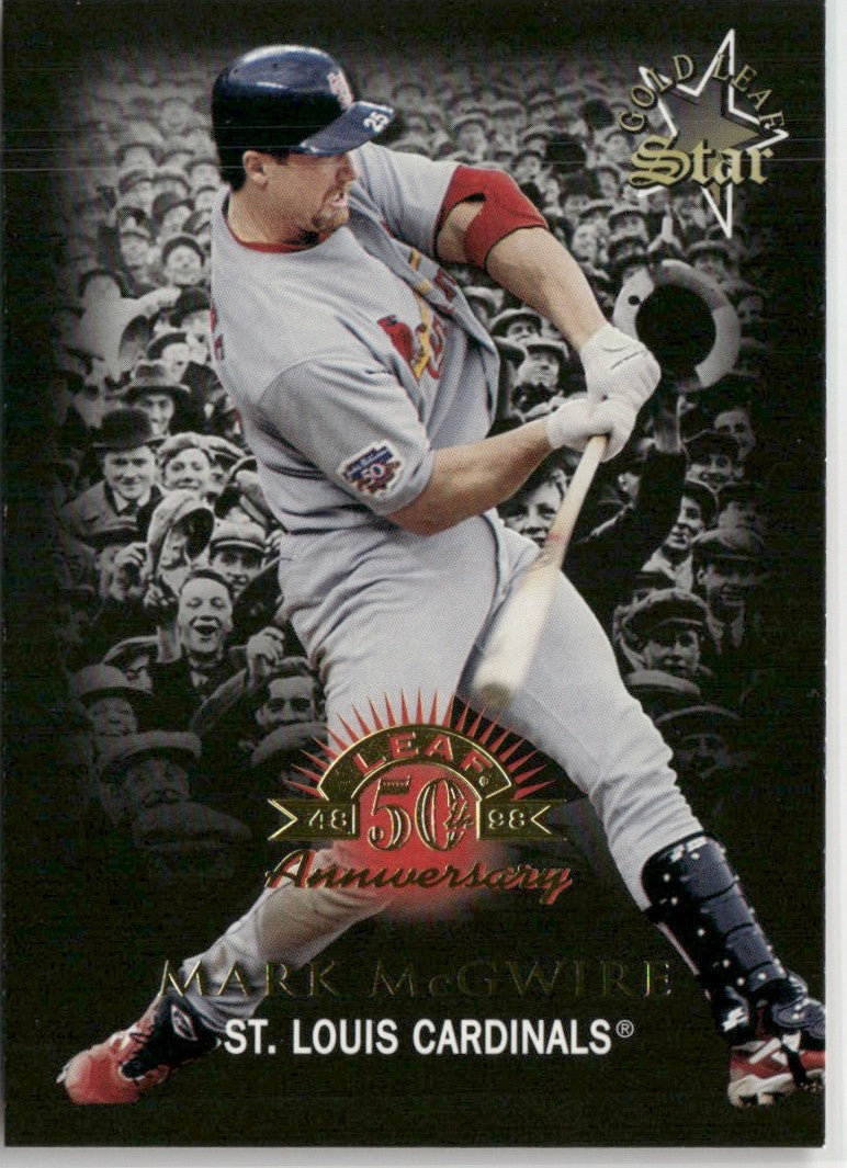 Mark McGwire 1998 Leaf Gold Star #171 St. Louis Cardinals