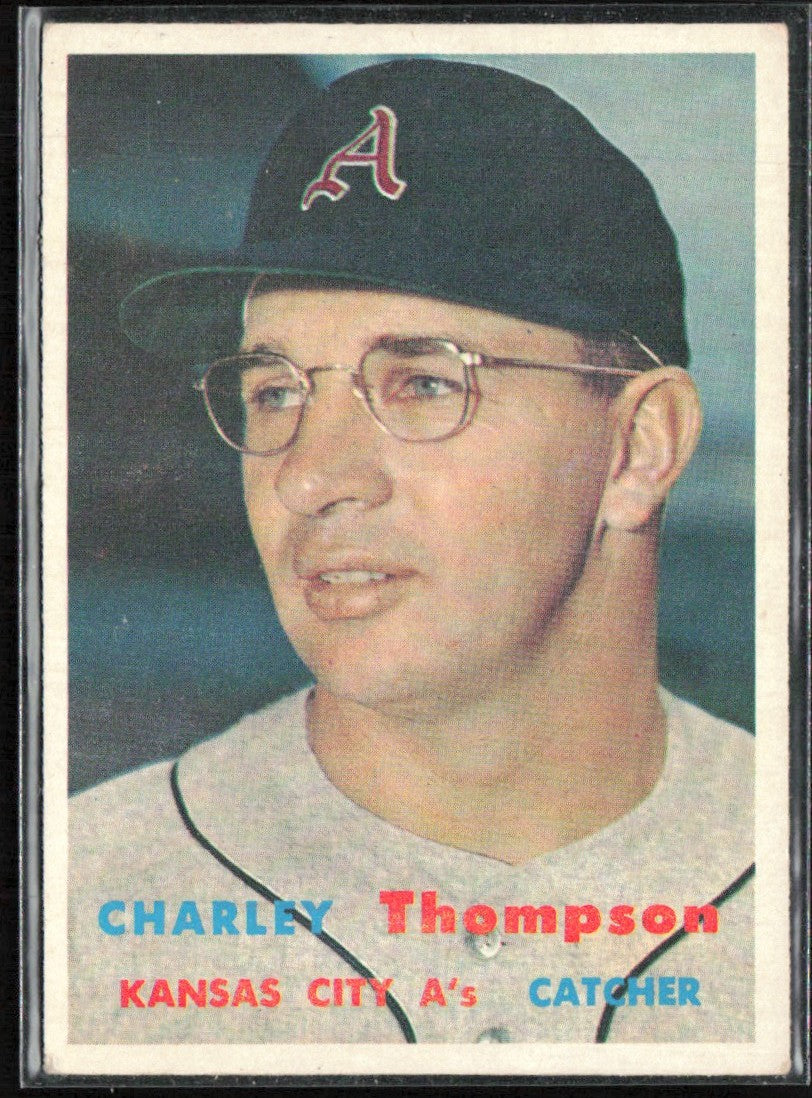 Charley Thompson 1957 Topps #142 Kansas City Athletics