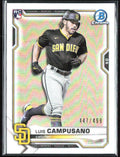 Luis Campusano 2021 Bowman Chrome Refractor RC /499 #37 San Diego Padres