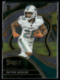 De'Von Achane 2023 Panini Select Club RC #274 Miami Dolphins