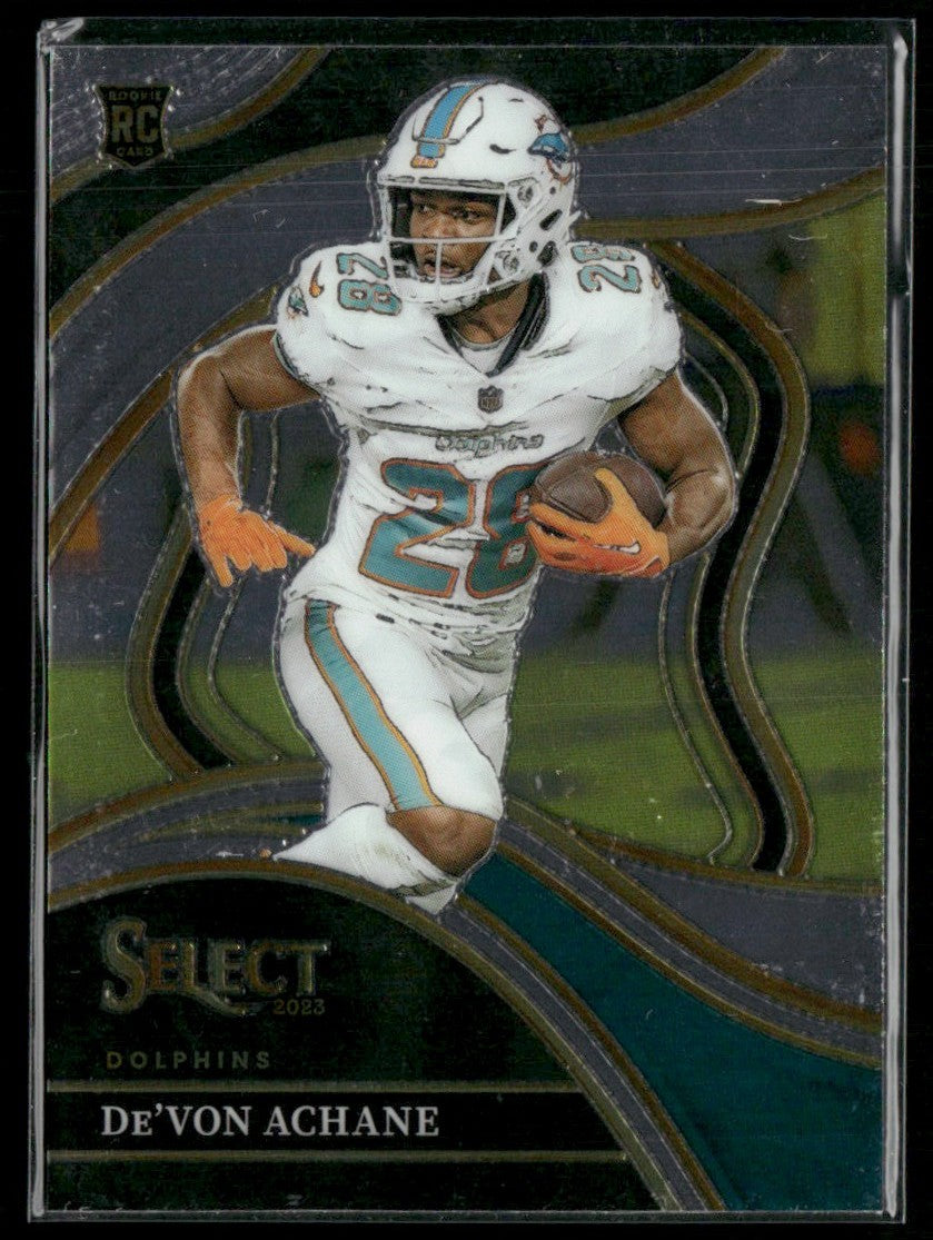 De'Von Achane 2023 Panini Select Club RC #274 Miami Dolphins
