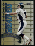 John Elway 1998 Topps Chrome Measures of Greatness #MG1 Denver Broncos