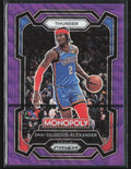 Shai Gilgeous-Alexander 2023 Panini Prizm Monopoly Purple Wave #61