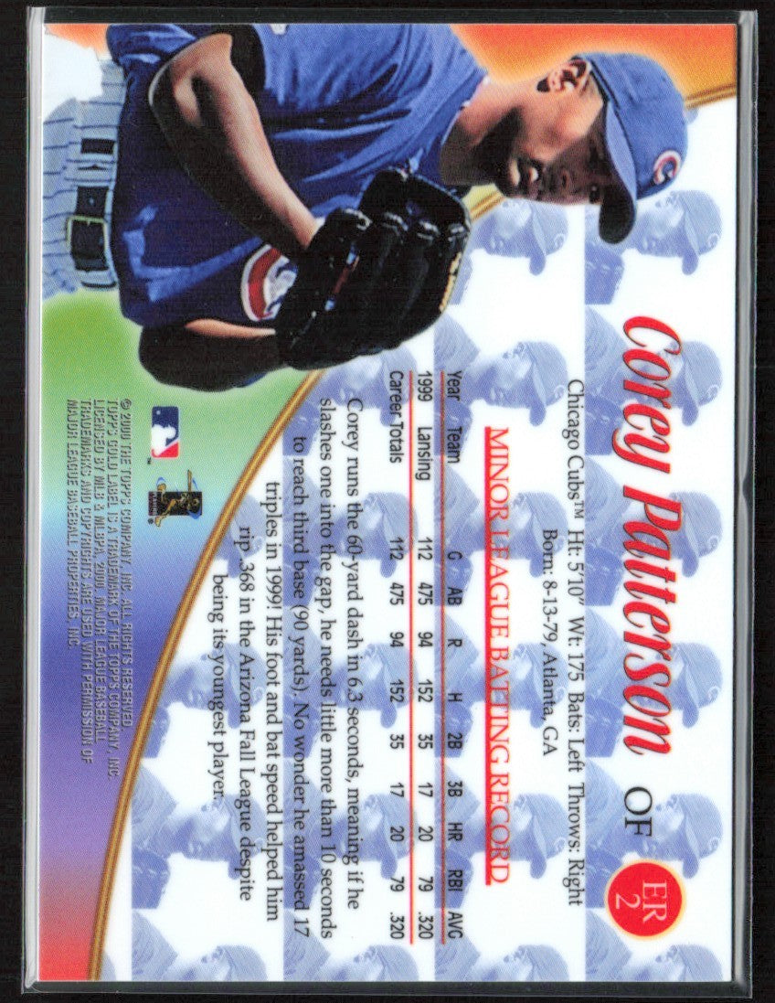 Corey Patterson 2000 Topps Gold Label End of the Rainbow #ER2 Chicago Cubs