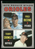 Orioles 1970 Rookie Stars - Fred Beene/Terry Crowley 1970 Topps RC #121