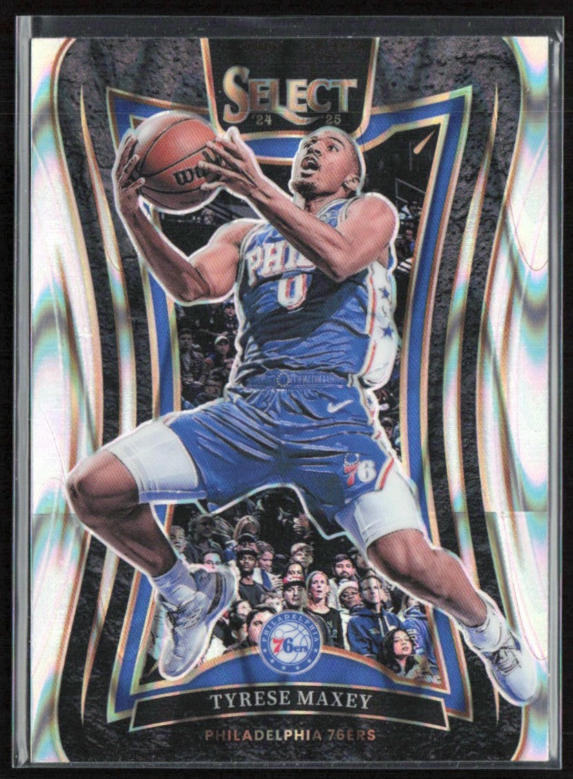 Tyrese Maxey 2024 Panini Select Mezzanine Tectonic #364 Philadelphia 76ers