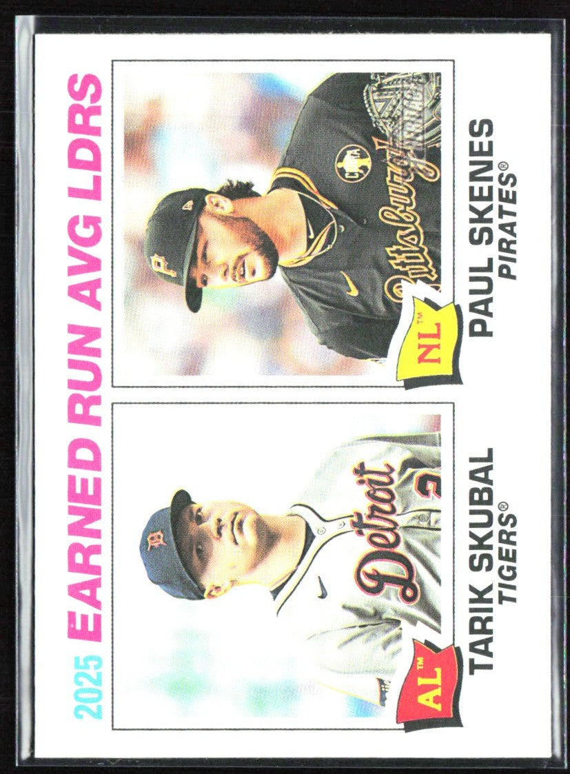 Paul Skenes / Tarik Skubal 2026 Topps Heritage League Leaders #7