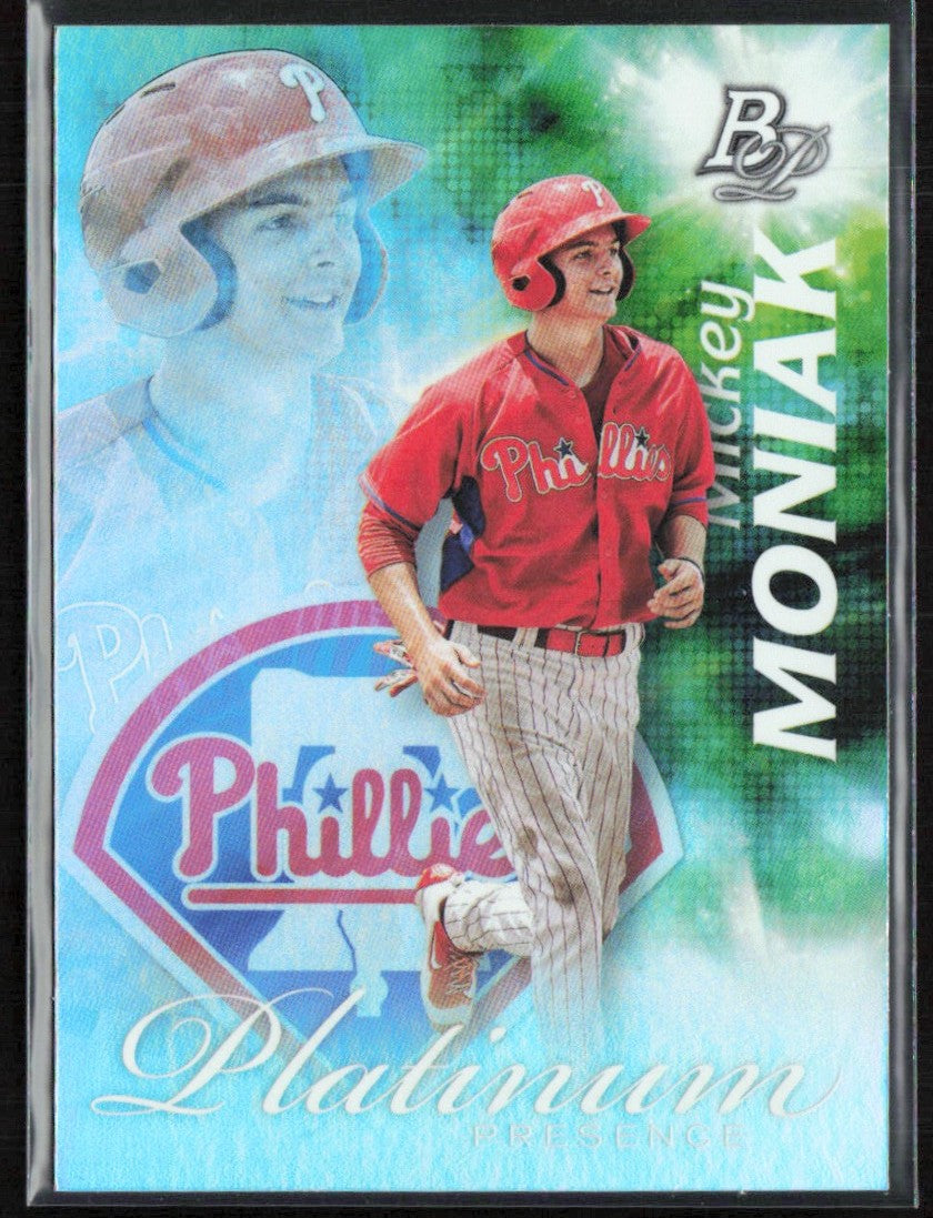 Mickey Moniak 2017 Bowman Platinum Presence #PP-MM Philadelphia Phillies