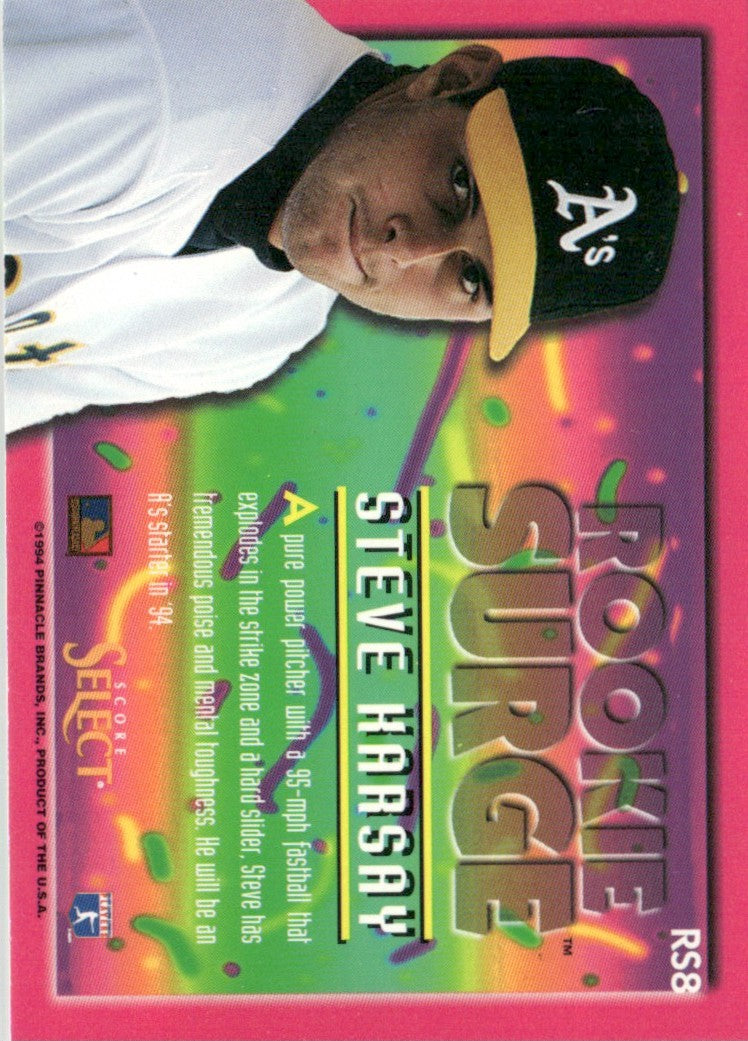 Steve Karsay 1994 Select Rookie Surge #RS8 Oakland Athletics