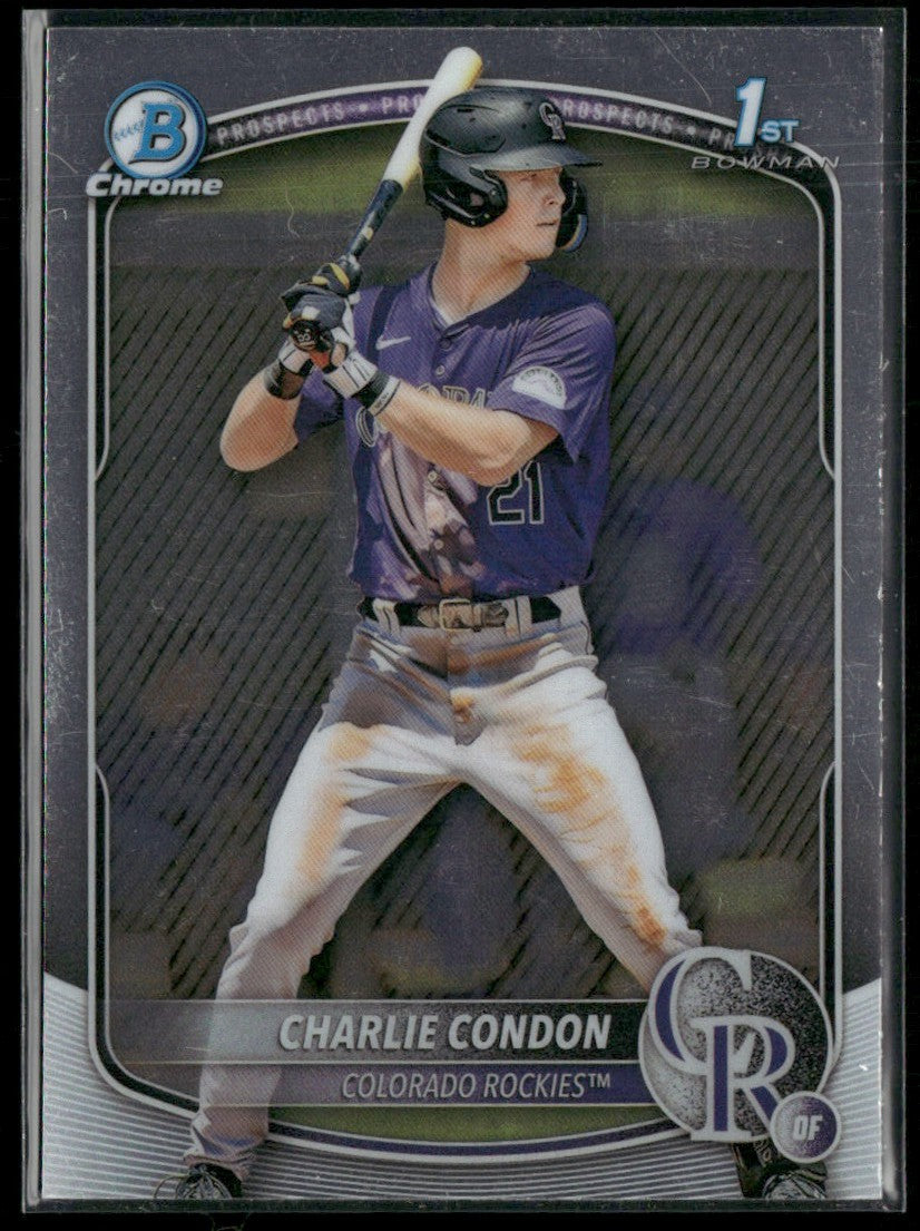 Charlie Condon 2025 Bowman Chrome 1st #BCP-75 Colorado Rockies